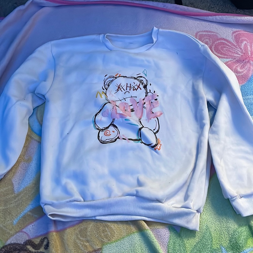 Graphic Sweater/Teddy Bear